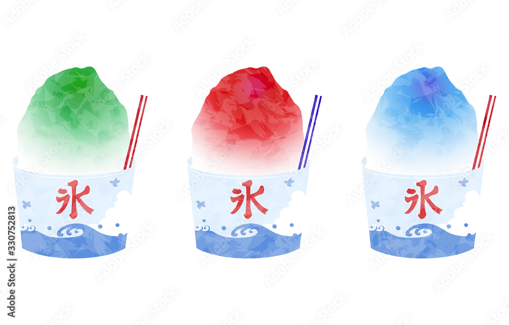 【ビック】かき氷ウアモウ　ブルーハワイ&いちご 28056001308.jpg