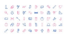 Big Set Of Equestrian Icons, Horse Riding Collection For Web Design