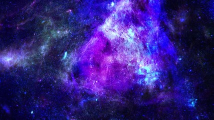 Wall Mural - Animation view to travelling across the universe in moving