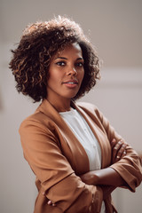 Portrait of young beautiful african american woman