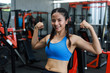 © chayathon2000 - Asian woman in fitness gym