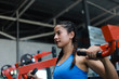 © chayathon2000 - Asian woman in fitness gym