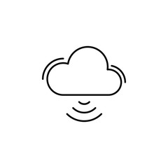 Wifi, cloud, networking icon. Simple line, outline vector elements of storage and cloud icons for ui and ux, website or mobile application