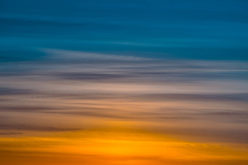 Wall Mural - varicolored striped dawn sky with shades of blue, cyan, cobalt, pink, purple, magenta colors. horizo