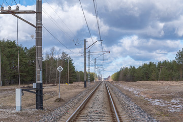 railway in countryside