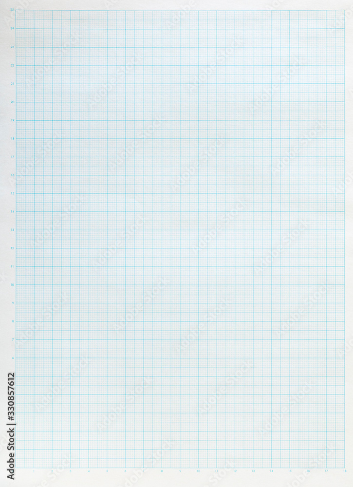 水色の方眼紙の背景素材 Popularne Naklejki