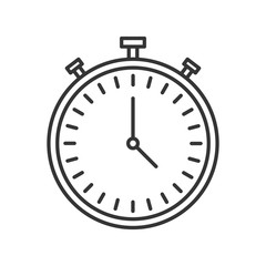 Wall Mural - stopwatch line icon. vector illustration.