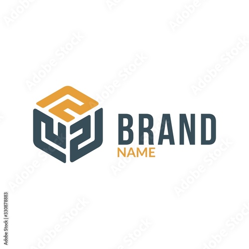 Letter R Hexagonal Box Logo Stock Vector Adobe Stock