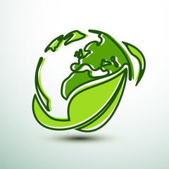 Wall Mural - Green earth 1