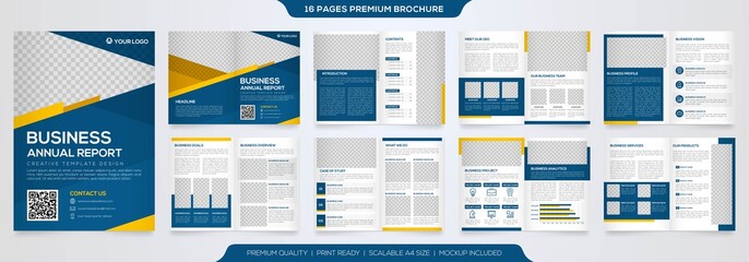 abstract brochure template with minimalist layout design