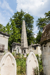 Tombs in the Père Lachaise Cemetery, Paris