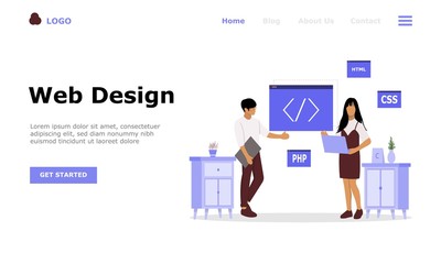 Web Design Vector Illustration Concept, Suitable for web landing page, ui,  mobile app, editorial design, flyer, banner, and other related occasion
