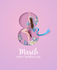 Wall Mural - woman day