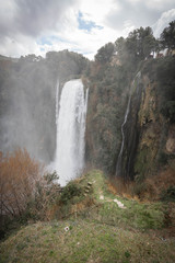 Marble waterfall near Terni in Umbria, Italy