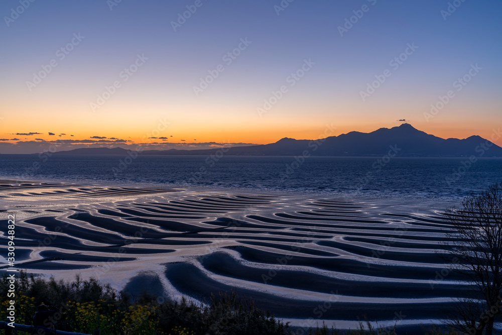 [熊本県]御輿来海岸の夕暮れ 素材庫相片 | Adobe Stock