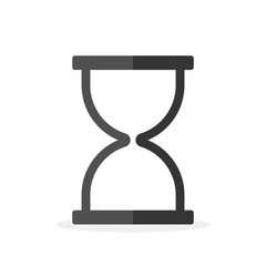 Wall Mural - hourglass icon. sandglass vector icon isolated.
