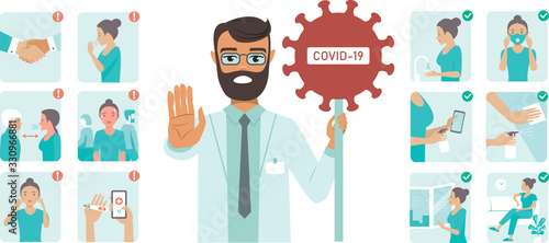 Fotografía Coronavirus covid-19 protection tips