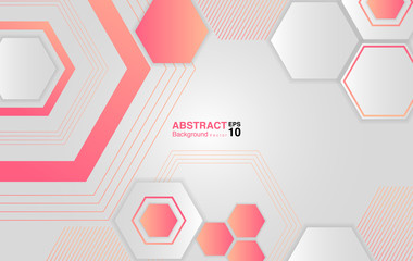 Wall Mural - abstract background with hexagons. futuristic background concept. Vector EPS 10