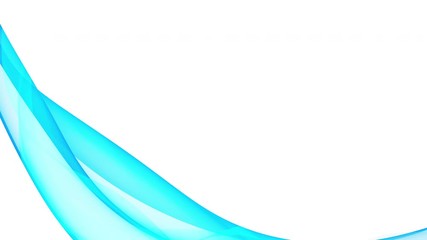 Wall Mural - seamless loop animation. abstract colorful wavy background in bright blue on white backdrop. modern 
