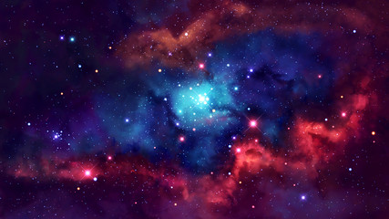 Wall Mural - deep space universe beautiful nebula.universe filled with stars, nebula and galaxy.space nebula, for