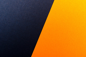 Blue and orange paper texture background. Place for text. Two tones. Background for presentation.