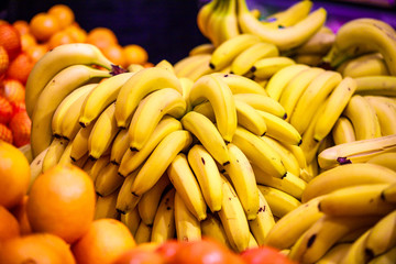 fruit bananas in the store