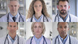 © stockbakers - The Collage of Doctors Looking At the Camera
