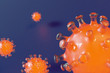wizualizacja symboliczna obrazująca komórkę wirusa