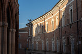 Fototapeta Uliczki - Fabriano, Marches, Italy: historic buildings