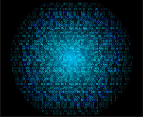 blue cyber circuit future technology concept background