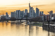 Frankfurt Skyline bei Sonnenuntergang 