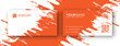 © Business Card - business card design. brush or grunge business card design . abstract orange business card design