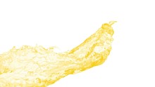 4k Slow Motion Yellow Vortex Water Flow With A Splashes Isolated On A White Background With Alpha Matte