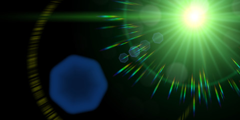 Wall Mural - lens flare design