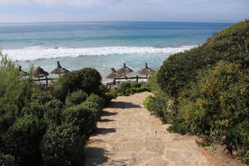 Wall Mural - view of beach in Morocco