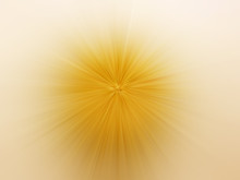 Abstract Light Yellow, Beige Zoom Effect Background. Digitally Generated Image. Rays Of  Light Yellow, Beige Light. Colorful Radial Blur, Fast Speed Zooming Motion, Sunburst Or Starburst.         