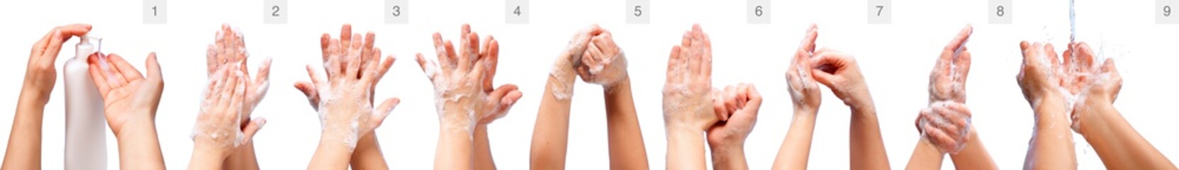 Correct Hand Washing - Medical Procedure Step By Step