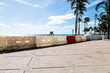 Empty Fort Lauderdale beach, because of coronavirus concerns.