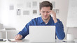 © stockbakers - Casual Adult Man Upset by Financial Loss
