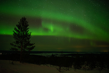 aurora borealis in finland.