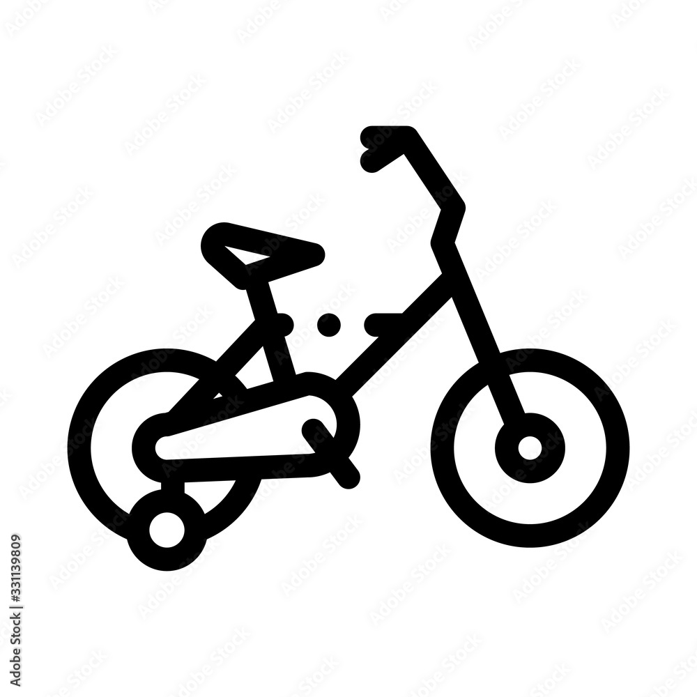 Sport Bike Icon Vector. Outline Sport Bike Sign. Isolated Contour Symbol Illustration