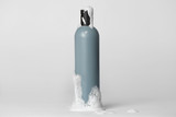 Bottle of shampoo on light background