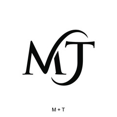 Canvas Print - M and T letter for logo design concept, very suitable in various business purposes, also for icon, symbol and many more.