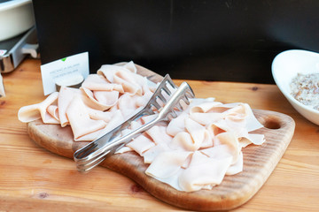 Poster - Thinly sliced ​​chicken breast