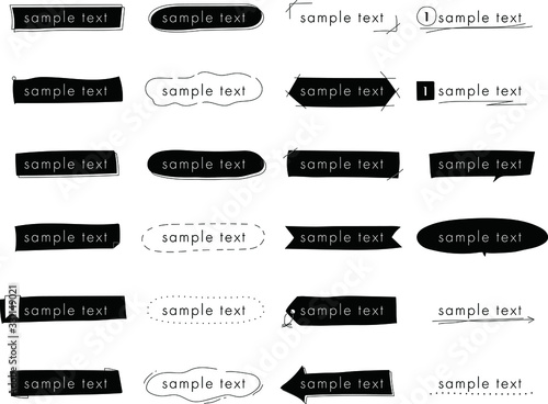 おしゃれな手書きの見出しやタイトルの装飾 素材 吹き出し Stock Vector Adobe Stock おしゃれな手書きの見出しやタイトルの装飾 素材 吹き出し Stock Vector Adobe Stock