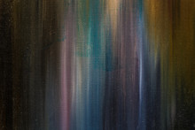 Abstract Texture Made With Oil Paint On Canvas, Like The Northern Lights Or A Fantastic Sky