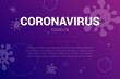 © nutalina - Coronavorus text banner. Covid 19. Medical orientation poster. New virus pandemic. The fight against coronavirus. Vector concept background