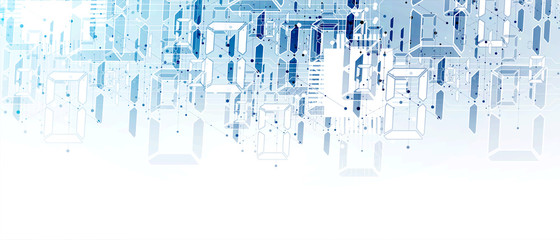 Technology data background, idea of global business solution
