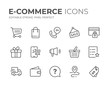 E-Commerce Line Icons Set