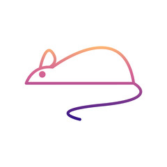 mouse nolan icon. Simple thin line, outline vector of Scientifics study icons for ui and ux, website or mobile application